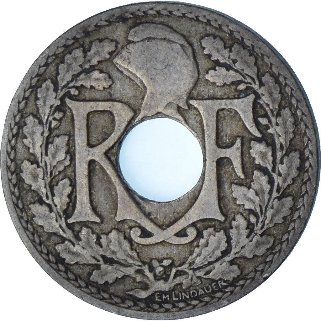 França, Morlon, Franc, 1917, VF(30-35), Cupronickel, KM:866a