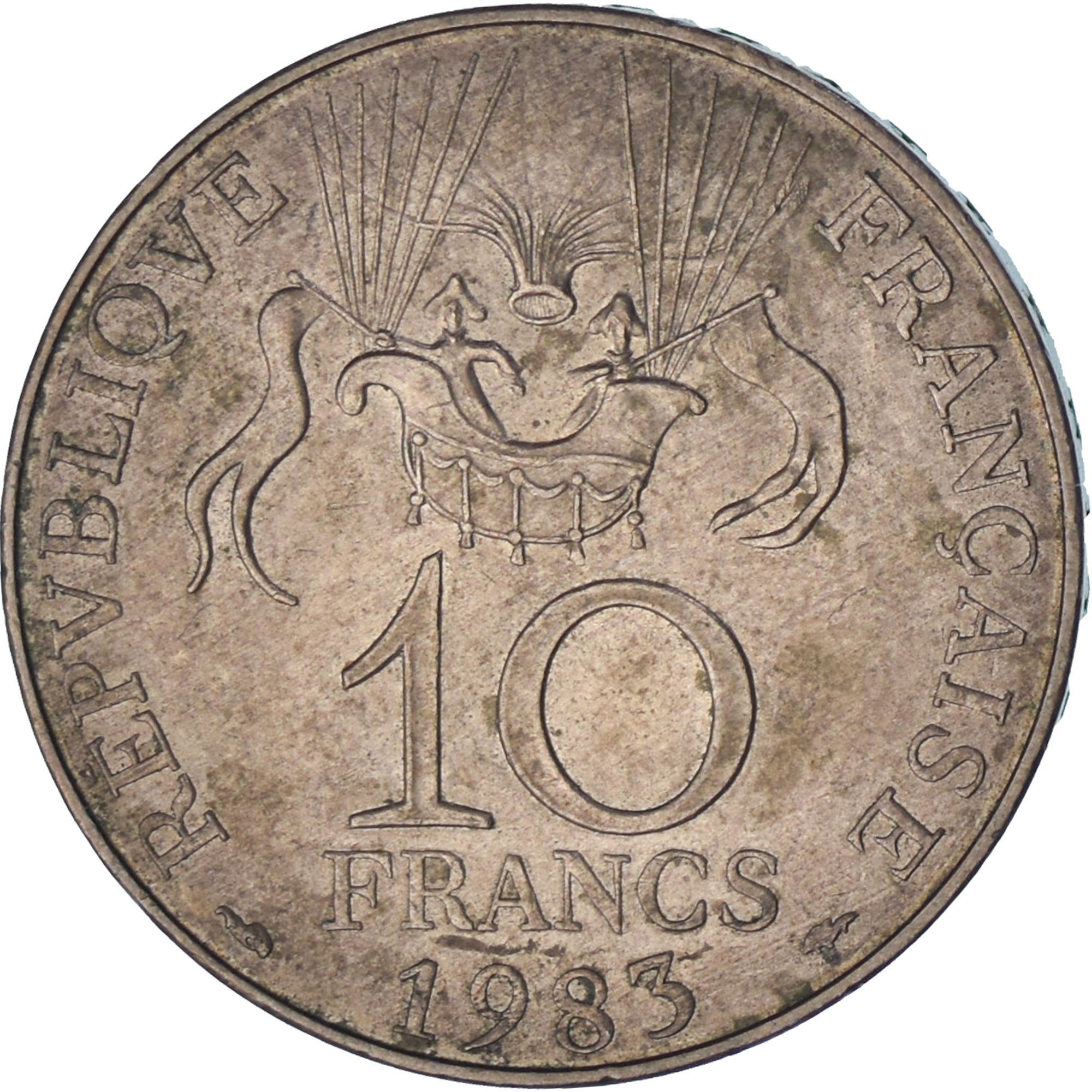 Francia, 10 Francs, 1983, MB, Cupro-aluminium-nickel