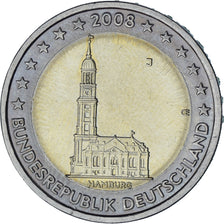 GERMANIA - REPUBBLICA FEDERALE, 2 Euro, 2008, Hambourg, Bi-metallico, SPL