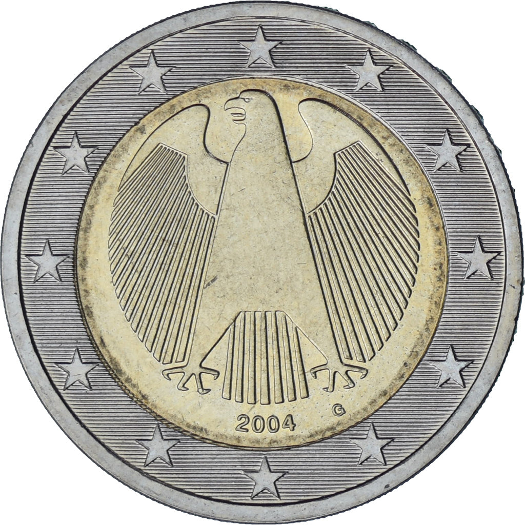GERMANIA - REPUBBLICA FEDERALE, 2 Euro, 2004, Karlsruhe, SPL, Bi-metallico