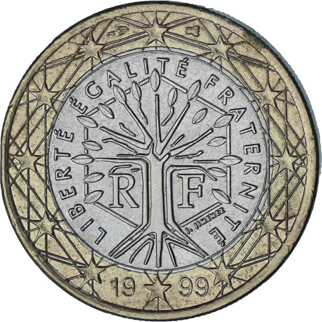 Francia, Euro, 1999, Paris, SPL-, Bi-metallico, KM:1288