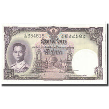 Billete, 5 Baht, Tailandia, KM:75d, UNC