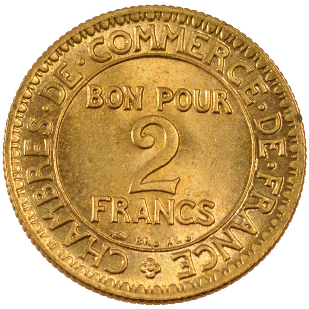 FRANCE, Chambre de commerce, 2 Francs, 1923, Paris, KM #877, MS(65-70),...