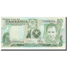 Nota, Tanzânia, 10 Shilingi, KM:6c, UNC(65-70)