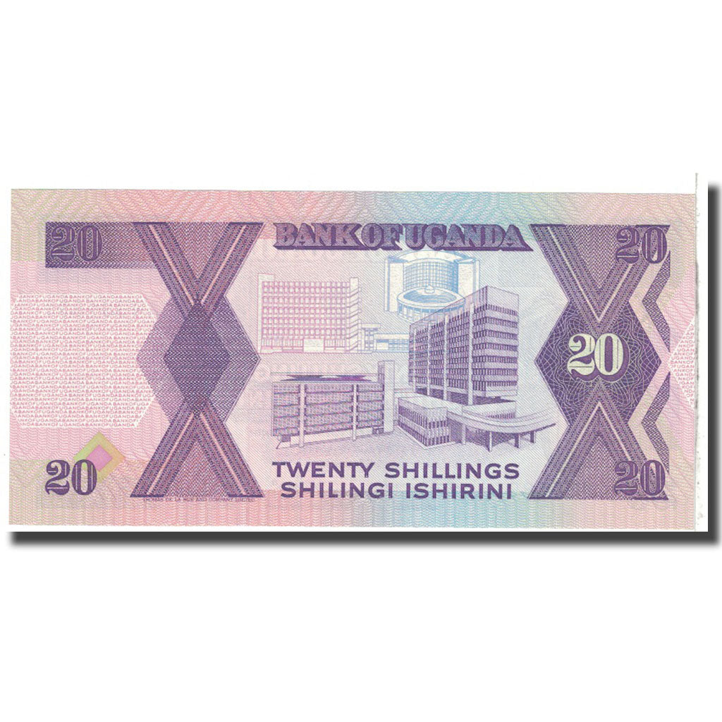 Geldschein, Uganda, 20 Shillings, 1987, KM:29b, UNZ