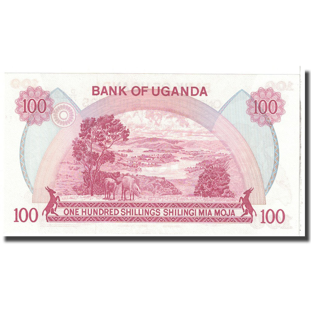 Geldschein, Uganda, 100 Shillings, KM:19b, UNZ