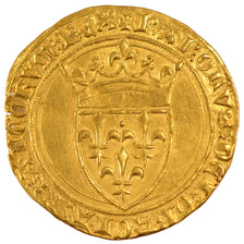 FRANCE, Ecu d'or, 1388, AU(55-58), Gold, 3.97