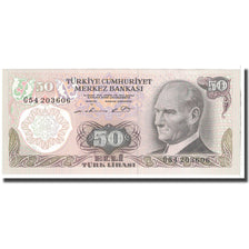 Billet, Turquie, 50 Lira, 1970, KM:188, NEUF