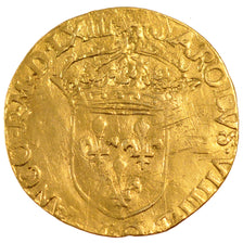 Francia, Ecu d'or, 1563, Saint Lô, BB, Oro, Duplessy:1057