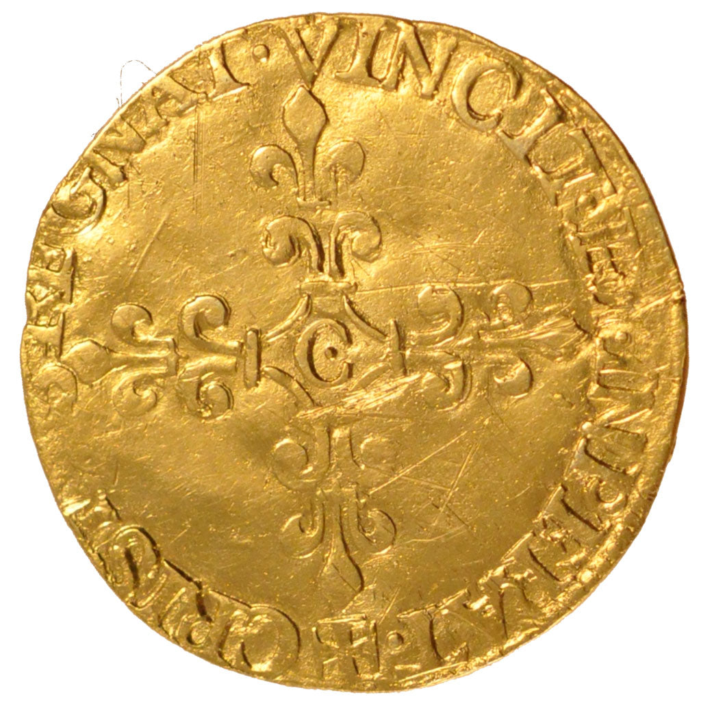 Francia, Ecu d'or, 1563, Saint Lô, BB, Oro, Duplessy:1057