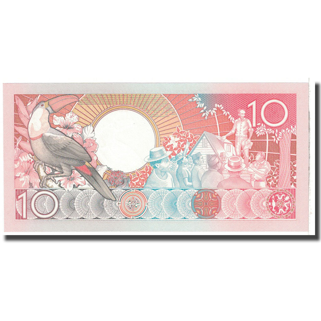Banknote, Surinam, 10 Gulden, 1986, 1986-07-01, KM:131a, UNC(65-70)
