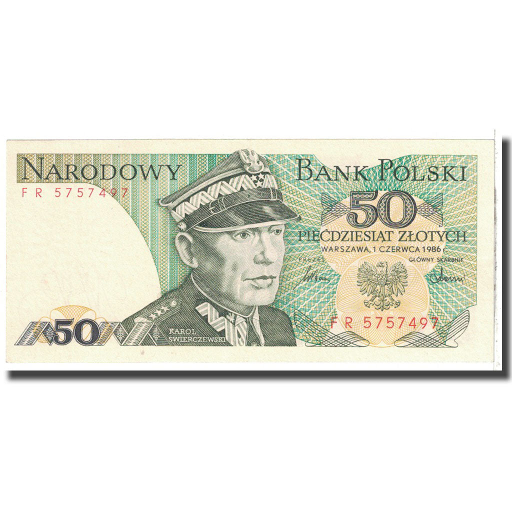 Banknote, Poland, 50 Zlotych, 1986, 1986-06-01, KM:142c, UNC(65-70)
