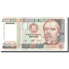 Banknote, Peru, 100,000 Intis, 1989, 1989-12-21, KM:145, UNC(65-70)