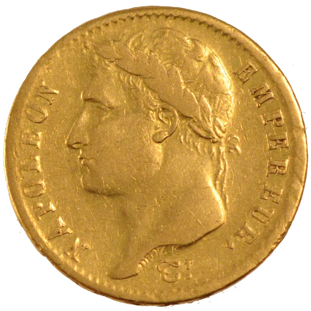 FRANCE, Napoléon I, 20 Francs, 1808, Toulouse, KM #687.3, VF(30-35), Gold, G...