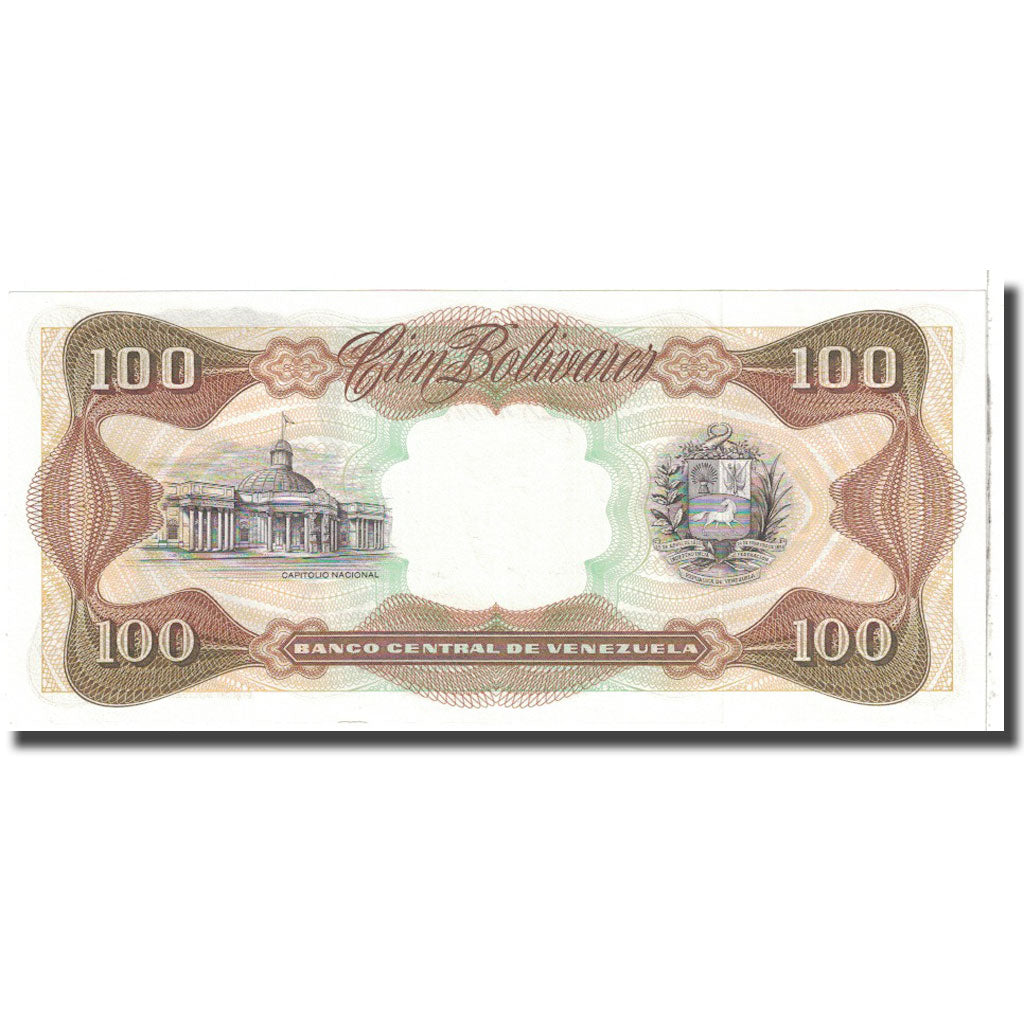 Billete, 100 Bolivares, 1992, Venezuela, 1992-05-12, KM:66d, UNC