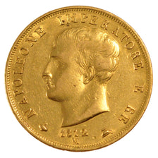 ITALIAN STATES, 40 Lire, 1812, Milan, KM #12, EF(40-45), Gold, 12.78