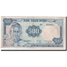 Banknote, South Viet Nam, 500 Dong, KM:23a, VF(20-25)