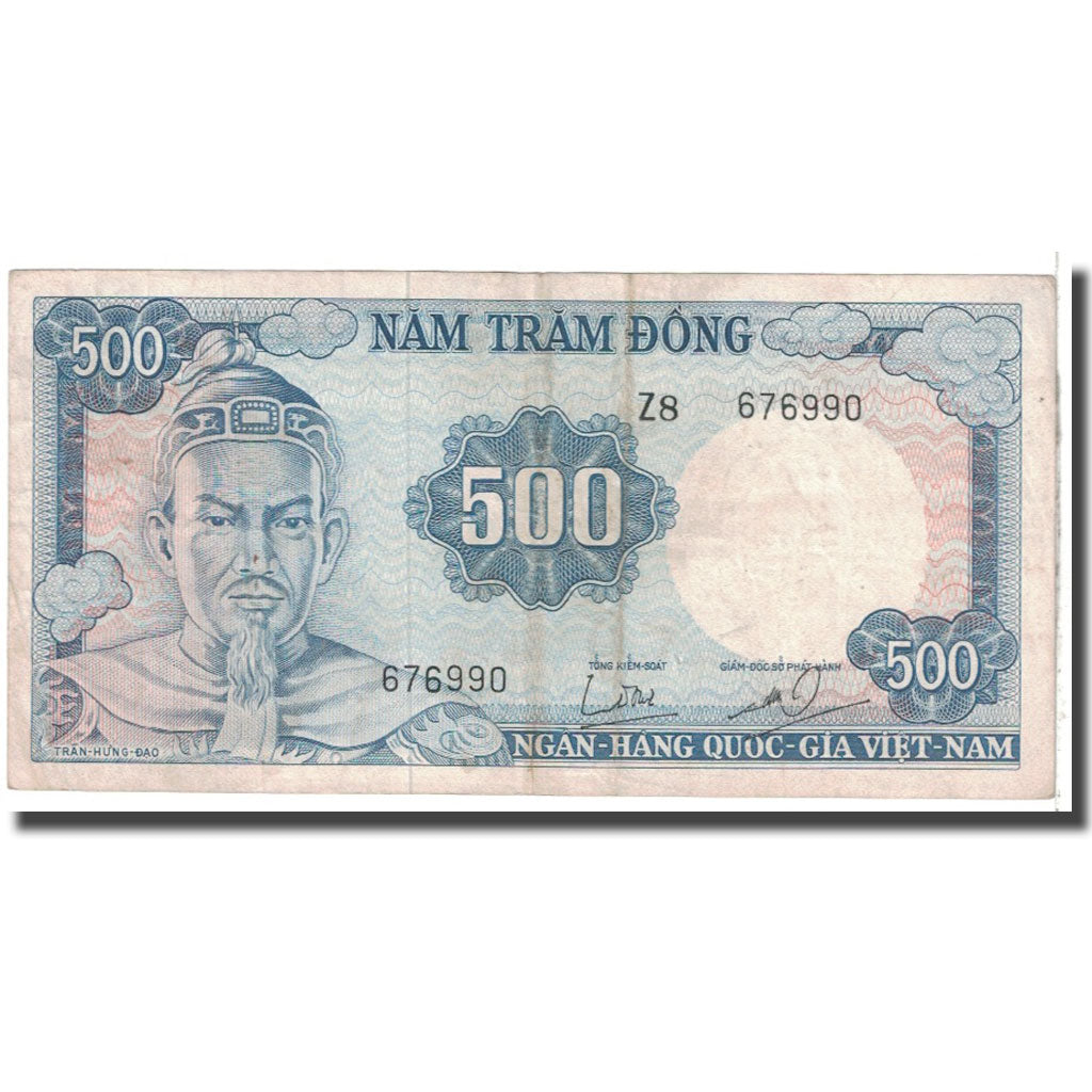 Banknote, South Viet Nam, 500 Dong, KM:23a, VF(20-25)