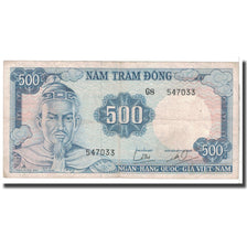 Banknote, South Viet Nam, 500 Dong, KM:23a, VF(20-25)