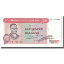 Banknote, Zaire, 50 Makuta, 1978, 1978-05-20, KM:16c, AU(55-58)