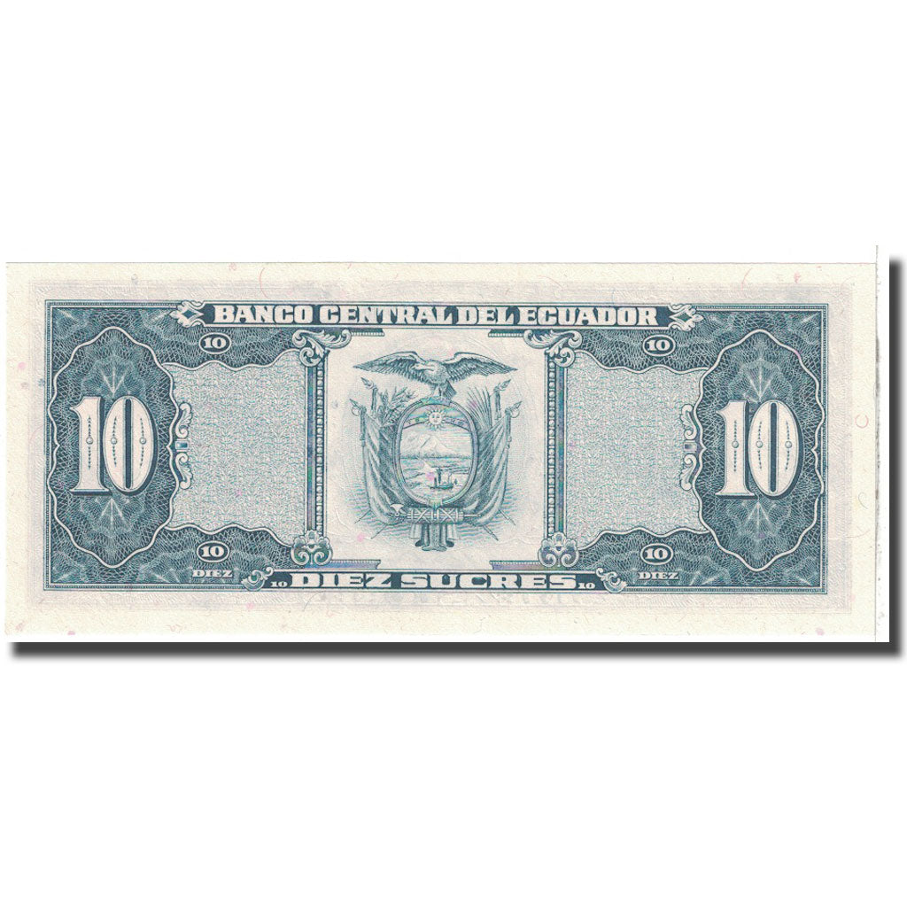 Banknote, Ecuador, 10 Sucres, 1986, 1986-04-29, KM:121, UNC(65-70)