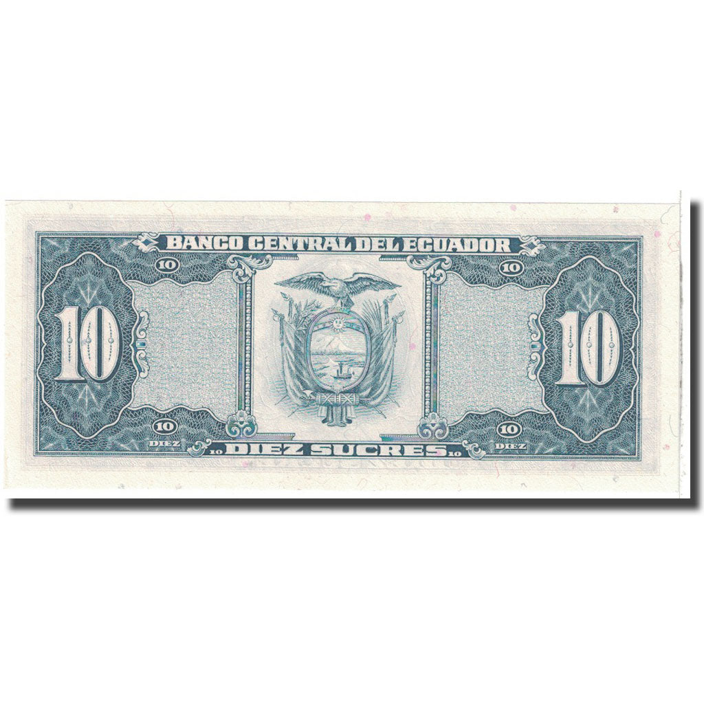 Banknote, Ecuador, 10 Sucres, 1986, 1986-04-29, KM:121, UNC(65-70)