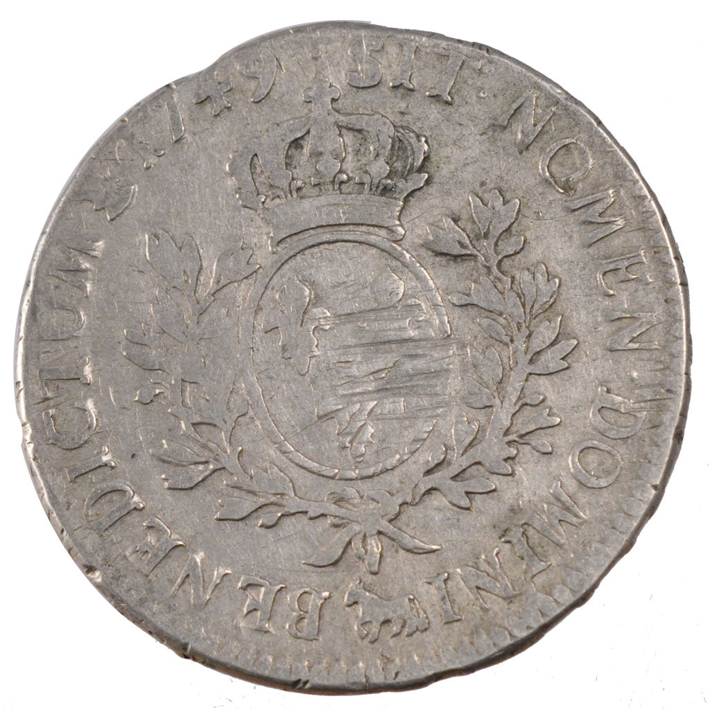 Francia, Louis XV, Écu de Béarn au bandeau, Ecu, 1749, Pau, B, Argento, Gad...