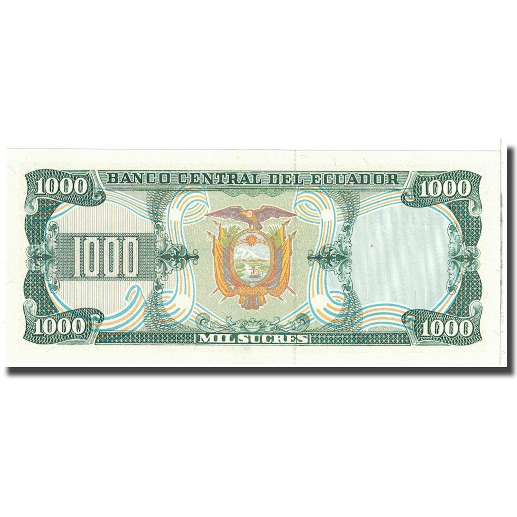 Banknote, Ecuador, 1000 Sucres, 1986, 1986-04-29, KM:125a, UNC(65-70)