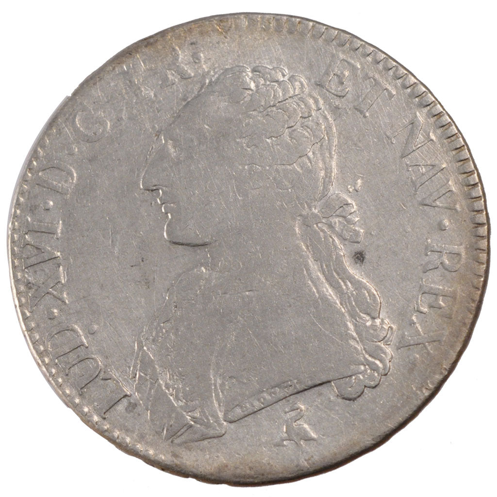 FRANCE, Écu aux branches d'olivier, ECU, 1785, Paris, KM #564.1, VF(30-35), ...