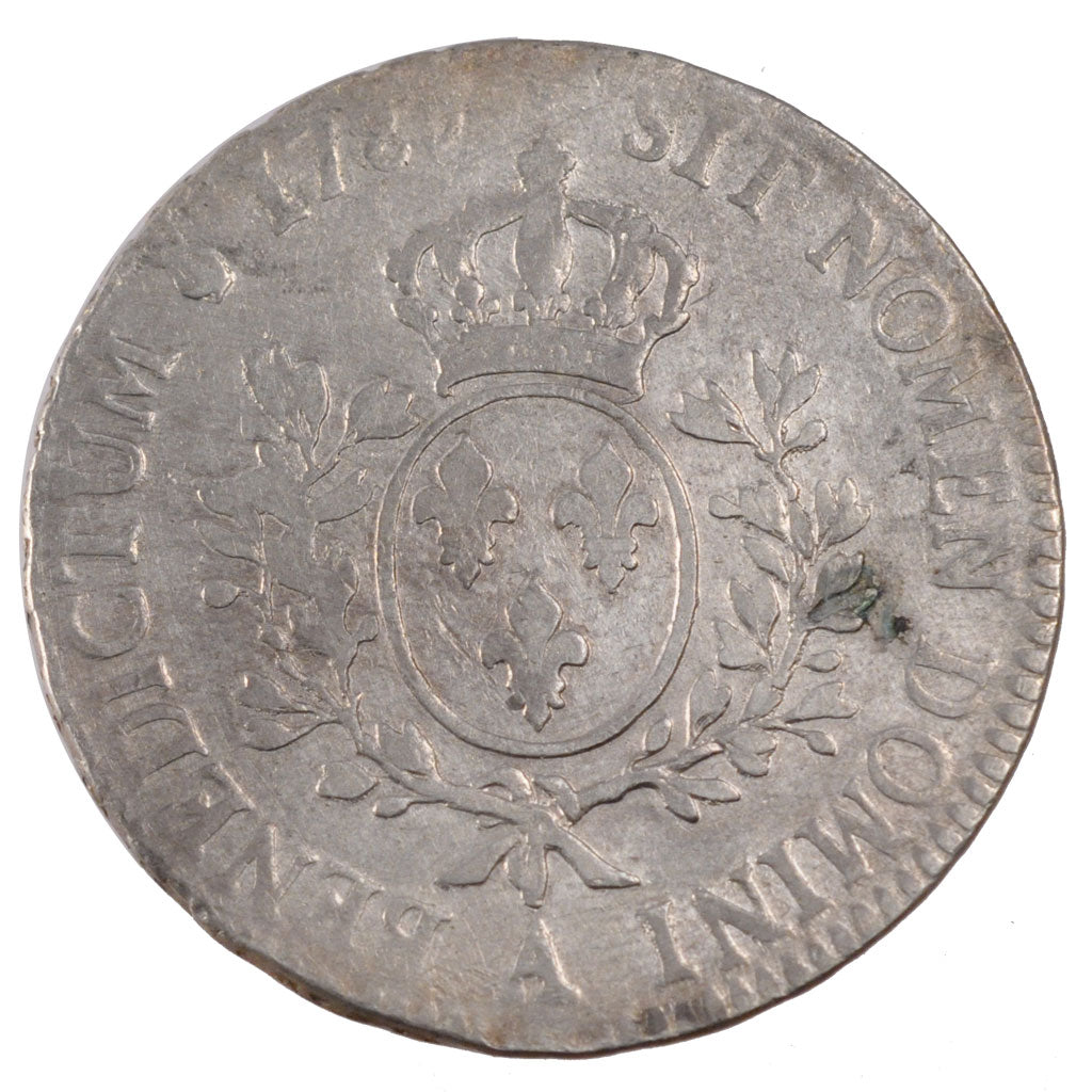 FRANCE, Écu aux branches d'olivier, ECU, 1785, Paris, KM #564.1, VF(30-35), ...