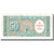 Banknot, Chile, 5 Centesimos on 50 Pesos, Undated, Undated, KM:126b, UNC(65-70)