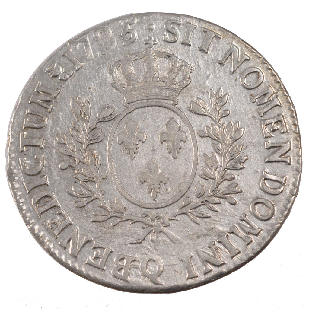FRANCE, Écu aux branches d'olivier, ECU, 1785, Perpignan, KM #564.13, VF(30-35),