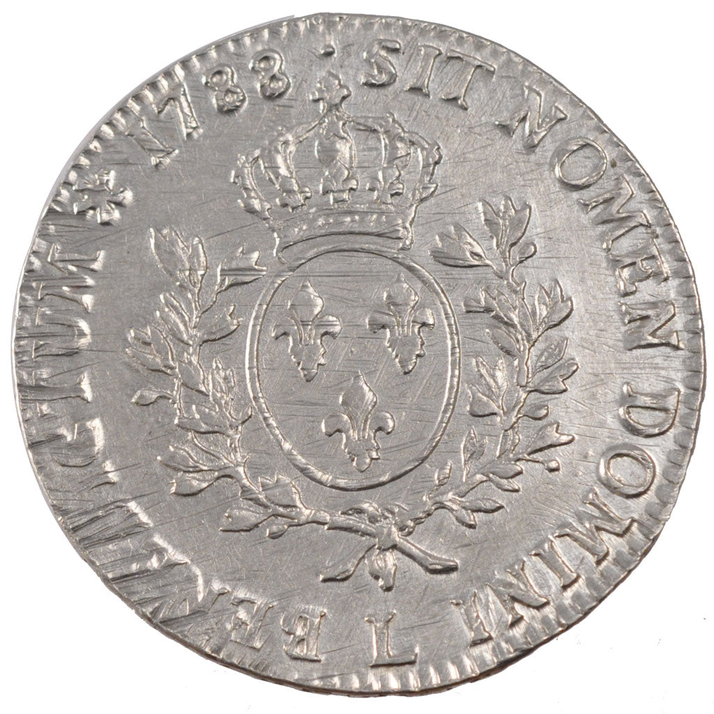 FRANCE, Écu aux branches d'olivier, ECU, 1788, Bayonne, KM #564.9, VF(30-35), ..