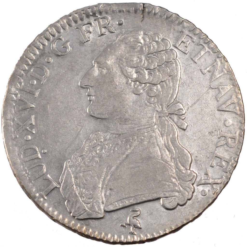 FRANCE, Écu aux branches d'olivier, ECU, 1789, Paris, KM #564.1, AU(50-53), ...