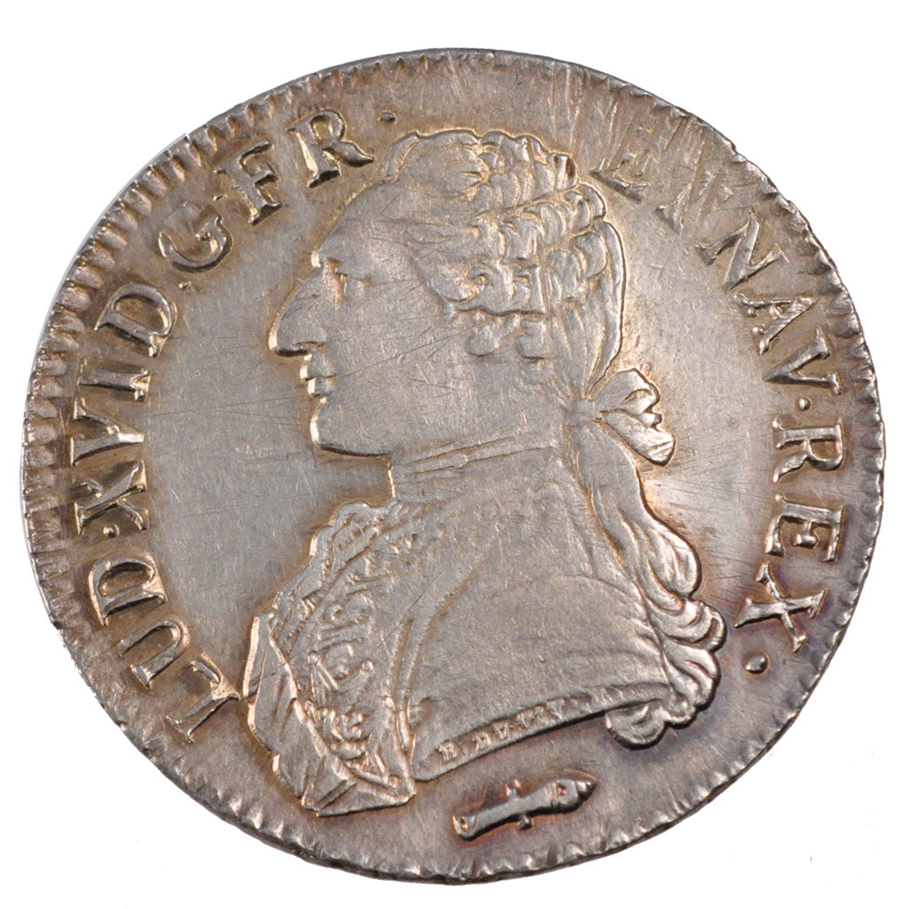FRANCE, Écu aux branches d'olivier, ECU, 1788, Perpignan, KM #564.13, AU(55-58),