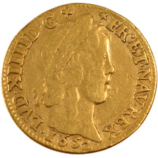 FRANCE, Louis d'Or, 1652, Caen, VF(30-35), Gold, Gadoury #245, 6.59