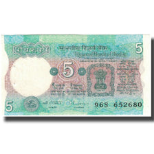 Nota, Índia, 5 Rupees, KM:80r, UNC(63)