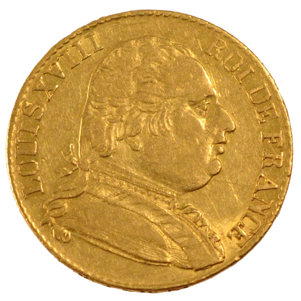 Francia, 20 Francs, 1815, London, BB, Oro, Gadoury:1027
