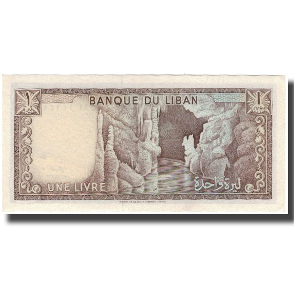 Banknote, Lebanon, 1 Livre, KM:61b, UNC(65-70)
