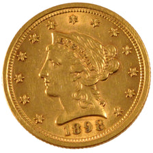 United States, Coronet Head, 2.50 Dollars, 1898, Philadelphia, KM #72,...