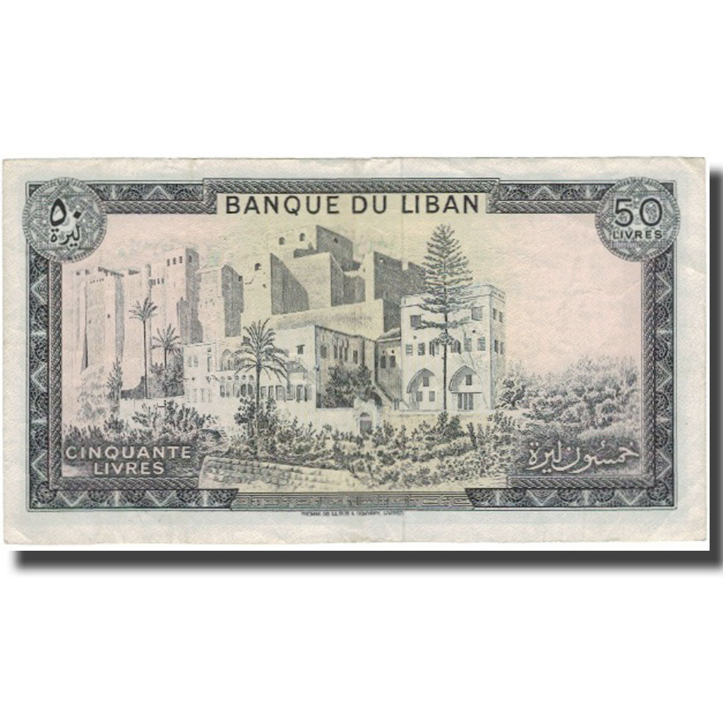 Banknote, Lebanon, 50 Livres, KM:65b, EF(40-45)