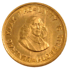 SOUTH AFRICA, 2 Rand, 1962, KM #64, MS(60-62), Gold, 8.01