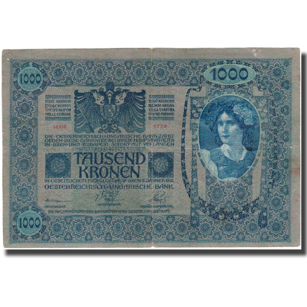 Banknote, Austria, 1000 Kronen, 1902, KM:59, EF(40-45)
