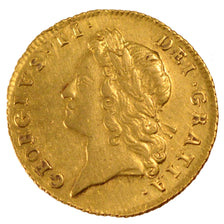 Gran Bretagna, George II, 1/2 Guinea, 1734, SPL-, Oro, KM:565.1