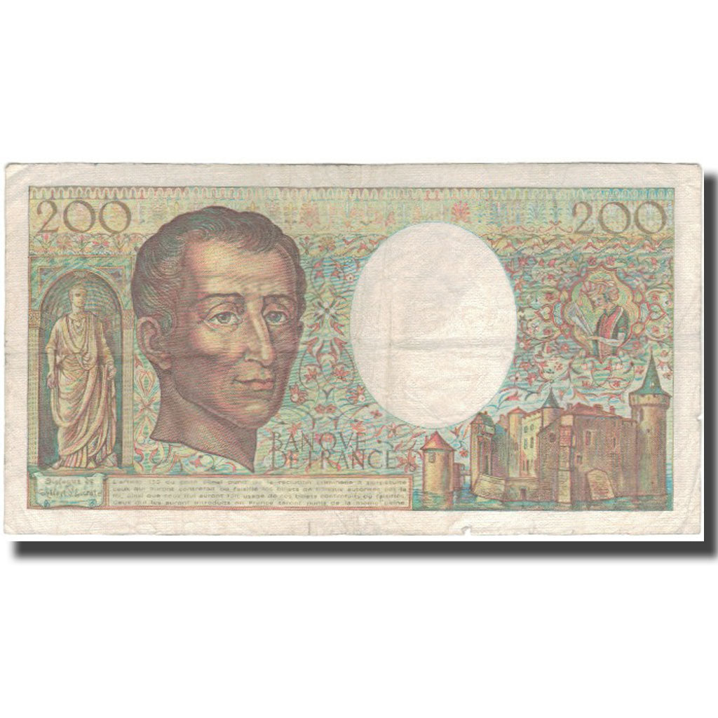 Francia, 200 Francs, Montesquieu, 1983, RC+, Fayette:70.3, KM:155a