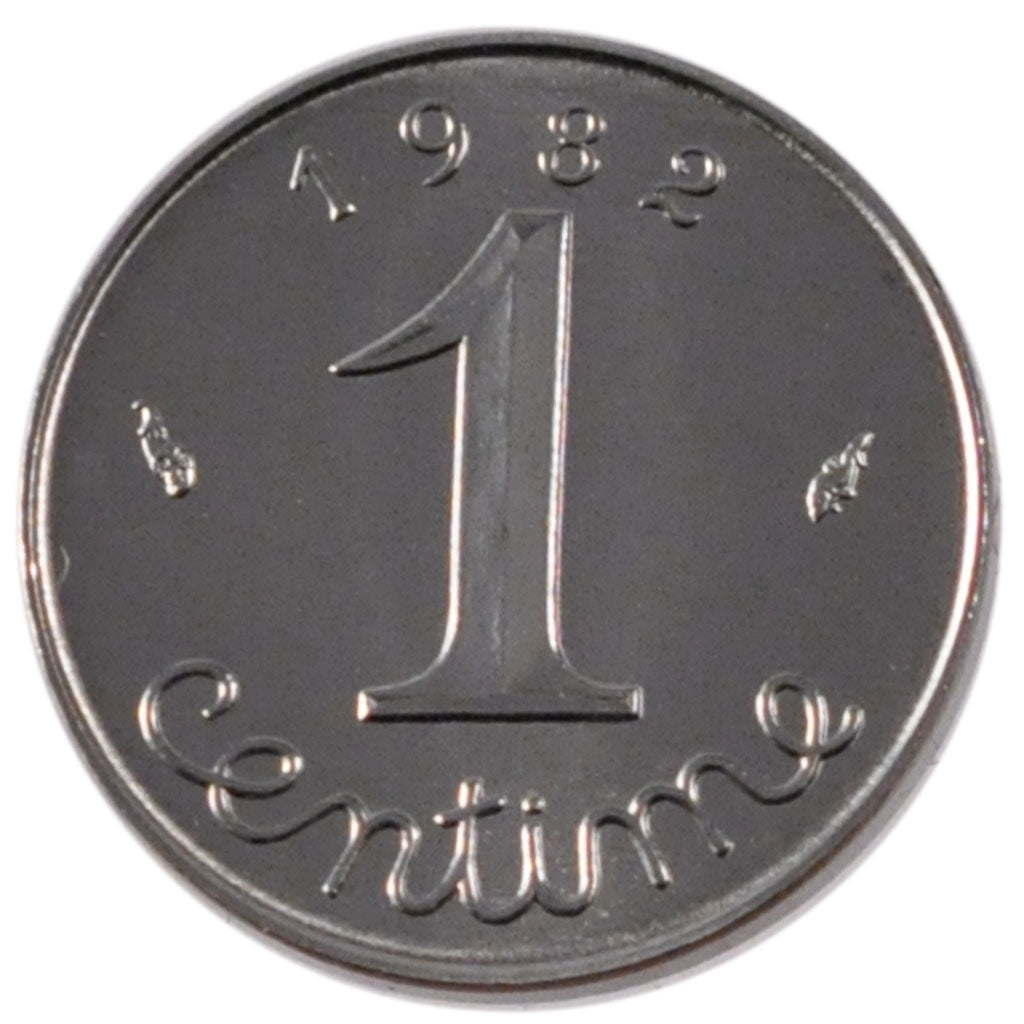 FRANCE, Épi, Centime, 1982, Paris, KM #928, MS(65-70), Stainless Steel, 15, ...