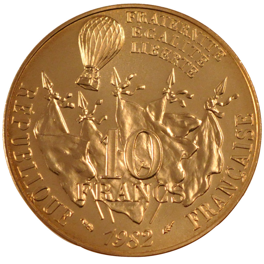FRANCE, 10 Francs, 1982, MS(63), Cupro-nickel Aluminium, Gadoury #815, 10.00