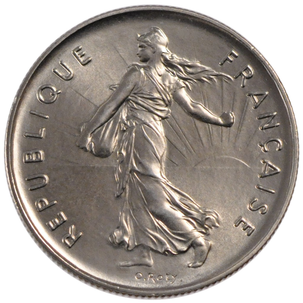 FRANCE, Semeuse, 5 Francs, 1980, Paris, KM #926a.1, MS(63), Nickel Clad...