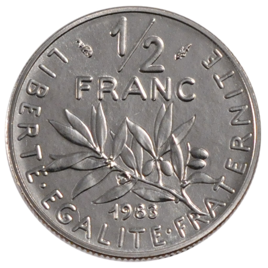 Francia, Semeuse, 1/2 Franc, 1983, SPL, Nichel, Gadoury:429