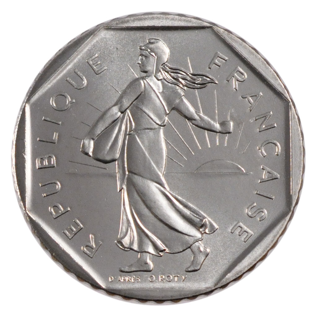 FRANCE, 2 Francs, 1983, MS(63), Nickel, Gadoury #547, 7.50